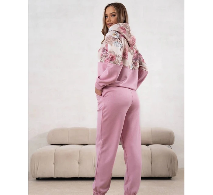 Sportovní souprava s květinovým motivem růžová model 22049189 - Moon