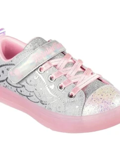 Boty Skechers S Lights Twinkle Sparks Heather Magic Jr 314703L-GYPK