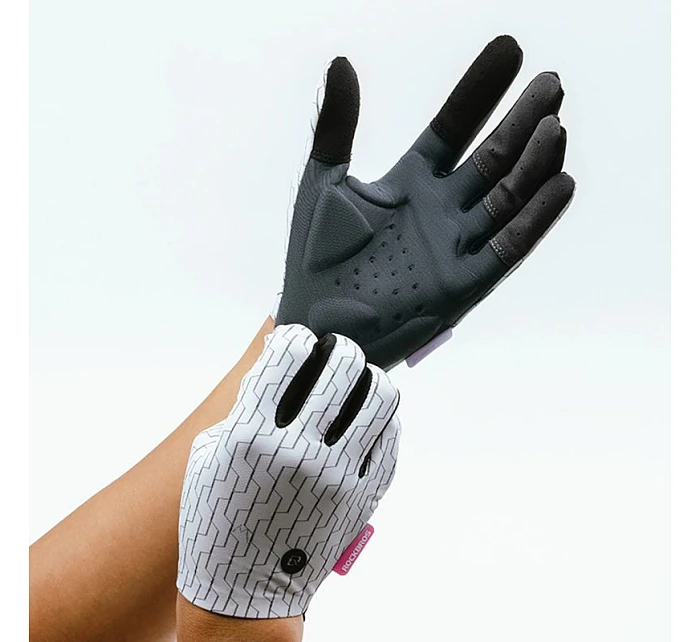 Rockbros plné sportovní rukavice pro jaro/léto velikost XL - bílé a černé