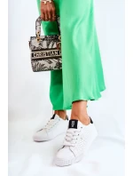 Dámské Kožené Tenisky BIG STAR HH274071 Bile-Černé Dámské Kožené Tenisky BIG STAR HH274071 Bile-Černé