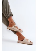 Dámské žabky na platformě Big Star NN274083 béžové Dámské žabky na platformě Big Star NN274083 béžové