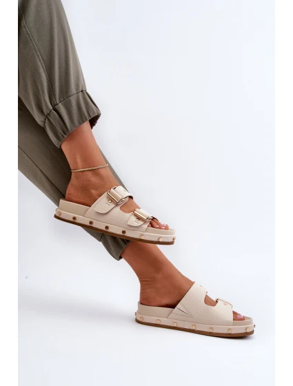 Dámské žabky na platformě Big Star NN274083 béžové Dámské žabky na platformě Big Star NN274083 béžové