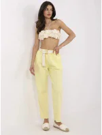 Kalhoty DHJ SP 20506.79 světle žluté