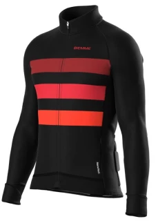 Biemme tričko s dlouhým rukávem CALDERONE černá červená M