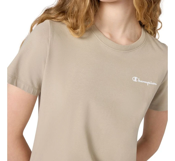 Dámské tričko s krátkým rukávem béžové model 22119598 - CHAMPION