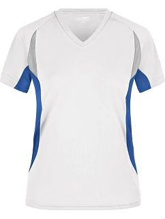 Daiber JN 390 Dámské běžecké tričko s výstřihem do V 02.0390 white/royal