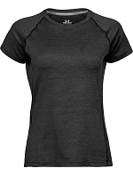 Tee Jays TJ 7021 Dámské sportovní tričko CoolDry 18.7021 black melange Tee Jays TJ 7021 Dámské sportovní tričko CoolDry 18.7021 black melange
