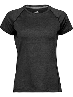 Tee Jays TJ 7021 Dámské sportovní tričko CoolDry 18.7021 black melange