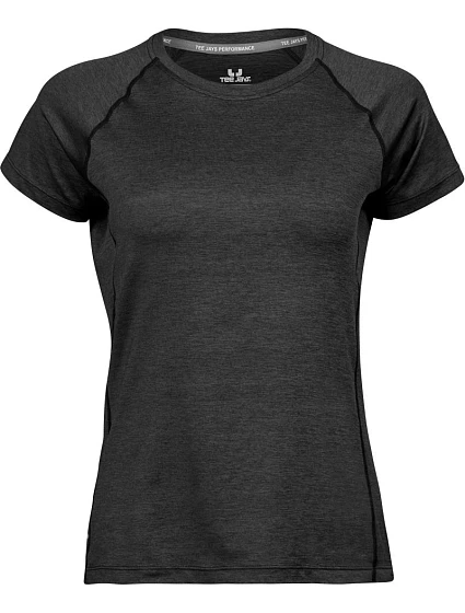 Tee Jays TJ 7021 Dámské sportovní tričko CoolDry 18.7021 black melange Tee Jays TJ 7021 Dámské sportovní tričko CoolDry 18.7021 black melange