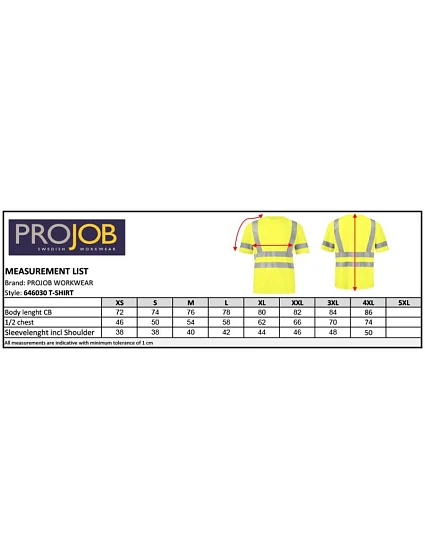 TShirt Bezpečnostní tričko 64. hi vis yellow model 22463238 - ProJob TShirt Bezpečnostní tričko 64. hi vis yellow model 22463238 - ProJob