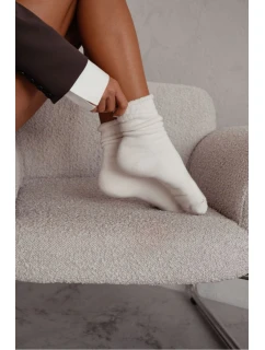 Dámské model 21780656 ponožky Frotte Ecru - Milena