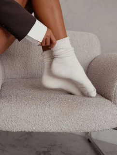 Dámské model 21780656 ponožky Frotte Ecru - Milena