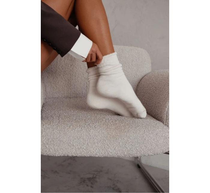 Dámské model 21780656 ponožky Frotte Ecru - Milena