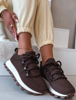 Sportovní tenisky na platformě Čokoládové model 21915122 - Boto