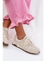 Dámské kožené semišové tenisky model 22031939 šedé - D&A