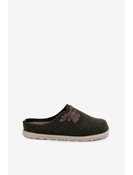 Dámské pantofle s sobem Inblu CS000049 tmavě zelené
