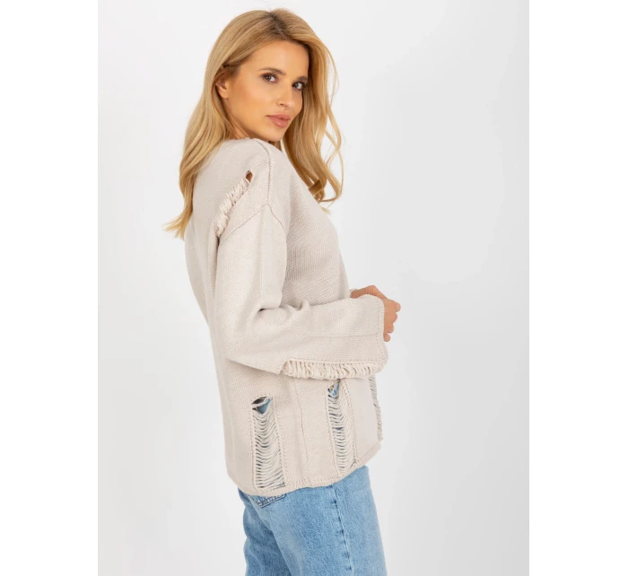 Dámský svetr BA SW 8043 .03 béžová - FPrice
