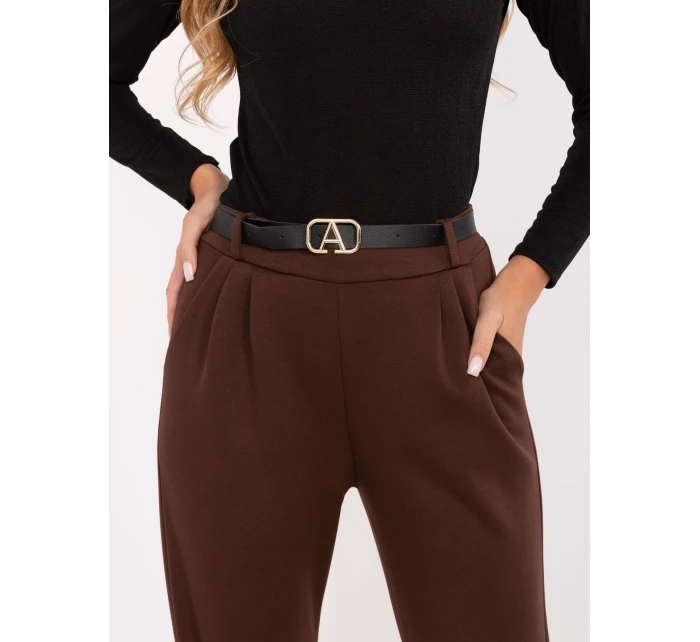 Spodnie IT SP model 21441167 ciemny brązowy - FPrice