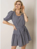 Šaty LK SK 508151.34P tmavě modrá a červená