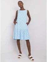 Šaty RO SK model 20595514 světle modré - FPrice Šaty RO SK model 20595514 světle modré - FPrice