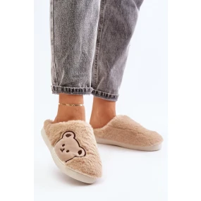 Dámské Pantofle S Medvídkem Béžové model 20655559 - Kesi