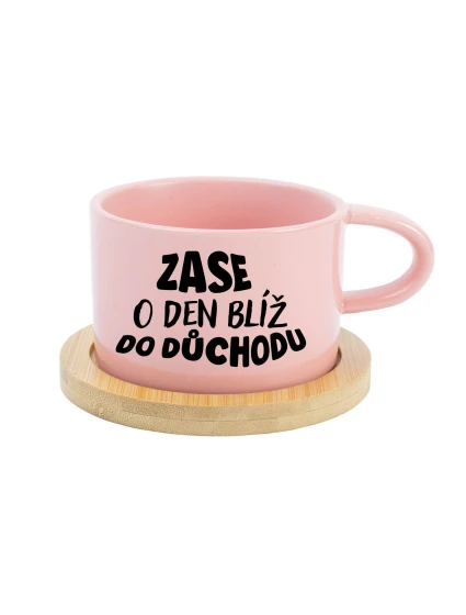 MOHLA BYCH BÝT MILÁ, ALE NECHCE SE MI - růžový hrníček makronka 200 ml MOHLA BYCH BÝT MILÁ, ALE NECHCE SE MI - růžový hrníček makronka 200 ml