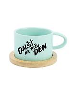 DALŠÍ NA PIČU DEN - mint hrníček makronka 200 ml