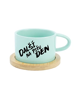 DALŠÍ NA PIČU DEN - mint hrníček makronka 200 ml