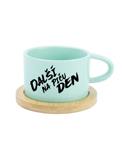 DALŠÍ NA PIČU DEN - mint hrníček makronka 200 ml