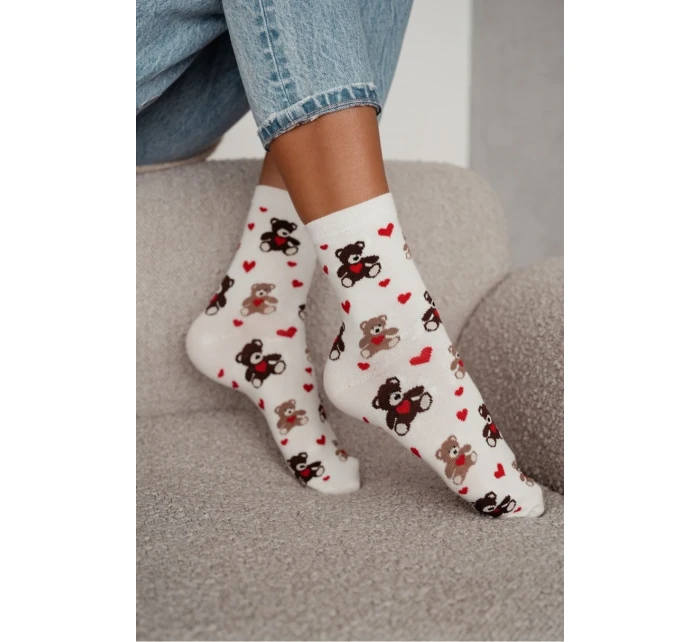 Dámské ponožky Medvídci se srdíčky 0200.202