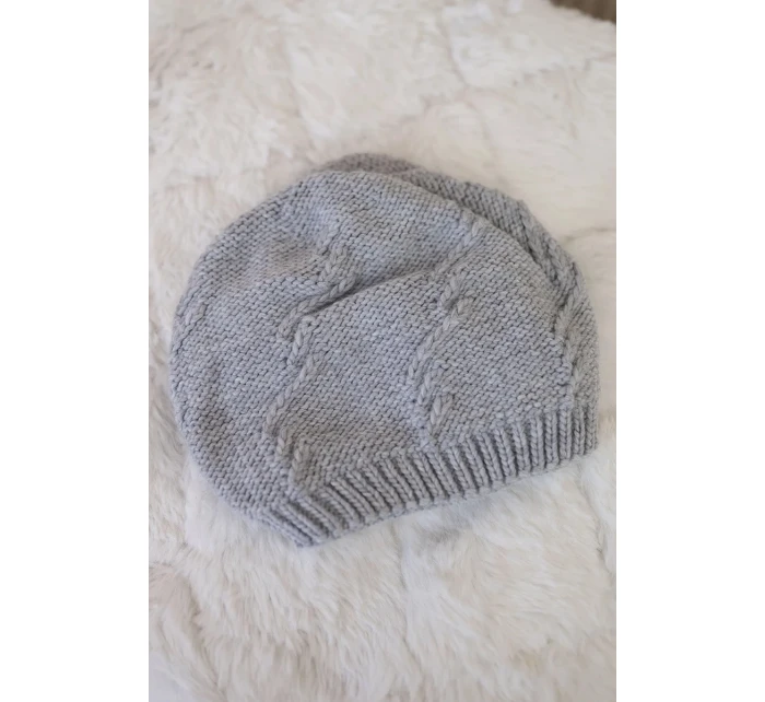 Dámská čepice Lorena K377 světle šedá Dámská čepice Lorena K377 světle šedá