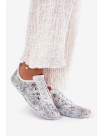 Dámské Kožené Polobotky Z Přírodní Kůže Vzorované model 21691782 Bílé - Artiker