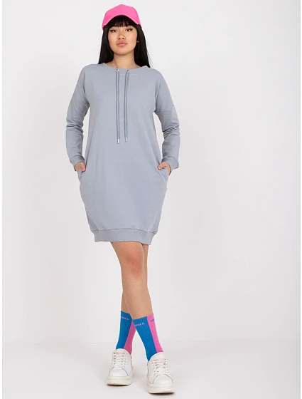 Šaty AP SK A model 17302115 šedá - FPrice Šaty AP SK A model 17302115 šedá - FPrice