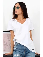 Dámské tričko Serek s krátkým rukávem hnědé - Off Pink