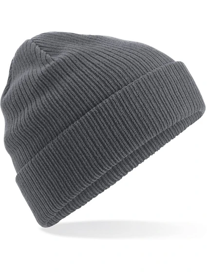 Beechfield B 50N Pletená čepice z bio bavlny 53.0050 graphite grey Beechfield B 50N Pletená čepice z bio bavlny 53.0050 graphite grey