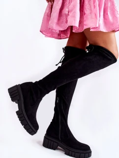 Dámské semišové boty Černá model 21593733 - Boto