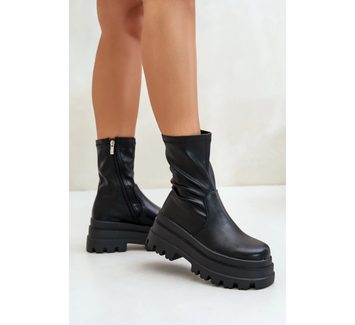 Boty Na Masivní Platformě Černé Florinara Boty Na Masivní Platformě Černé Florinara