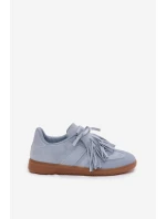 Dámské tenisky s třásněmi modré model 21937705 - Boto Dámské tenisky s třásněmi modré model 21937705 - Boto