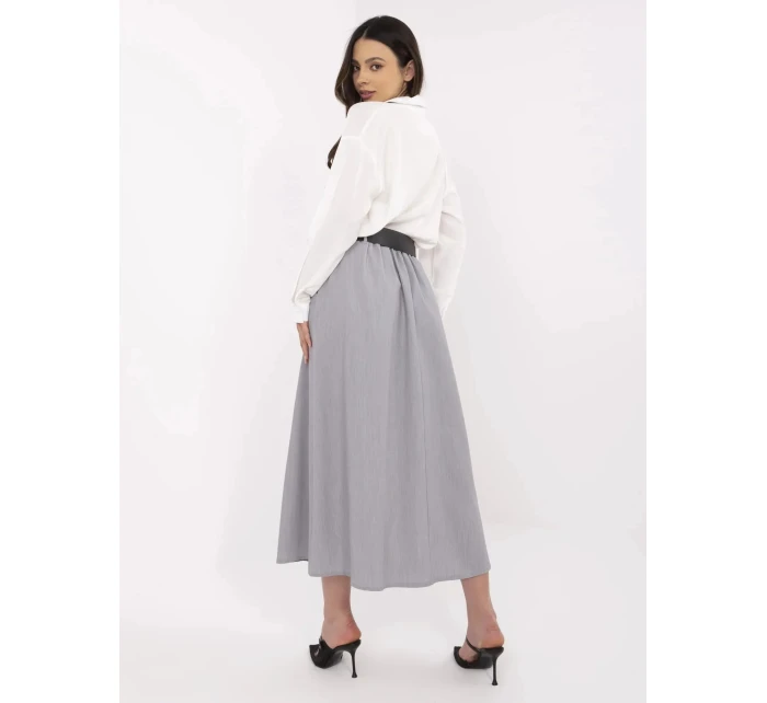 Dámská dlouhá sukně MI SD 88653.89 Šedá - FPrice