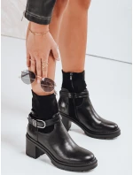 Dámské boty NOIRSTEP na podpatku černé FashionStreet ZY0523