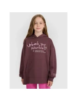 Dívčí mikina oversize s kapucí model 21815691 - 4F