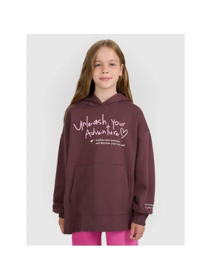 Dívčí mikina oversize s kapucí model 21815691 - 4F