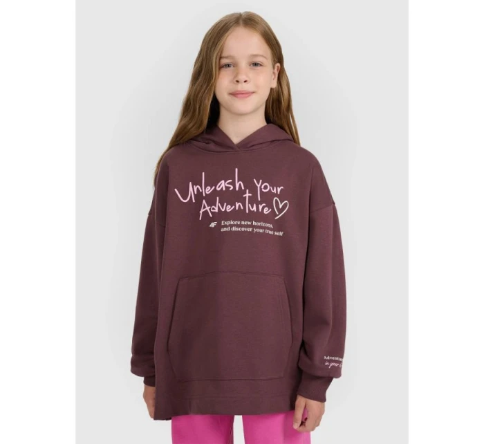 Dívčí mikina oversize s kapucí model 21815691 - 4F