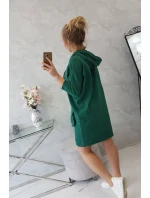 Šaty s kapucí tmavě zelené Šaty s kapucí tmavě zelené
