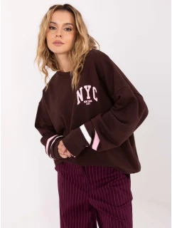 Mikina MJ BL H2496.27 tmavě hnědá