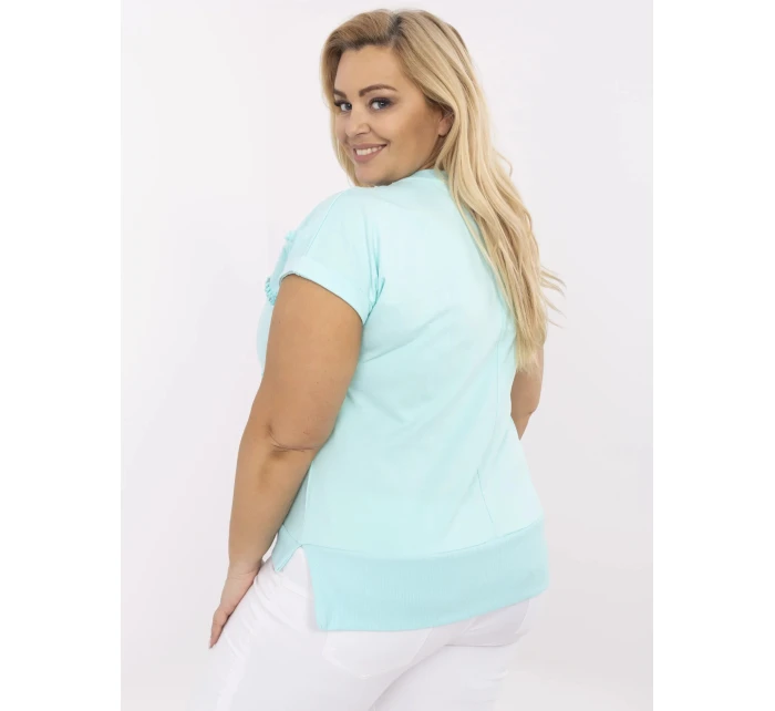 Bluzka RV BZ model 21072731 mietowy - FPrice Bluzka RV BZ model 21072731 mietowy - FPrice