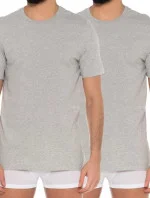 Pánské triko 2 PACK - Heather NM1686A-080 - Calvin Klein