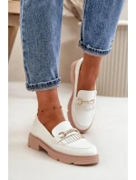 Dámské mokasíny Bílá s béžovou  Shoes model 21758978 - Inello