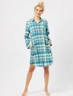 Košile Key LND 471 B24 Flanelová dlouhá/r S-L rozepínací