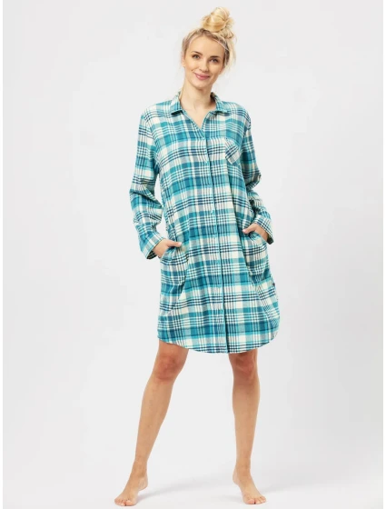 Košile Key LND 471 B24 Flanelová dlouhá/r S-L rozepínací